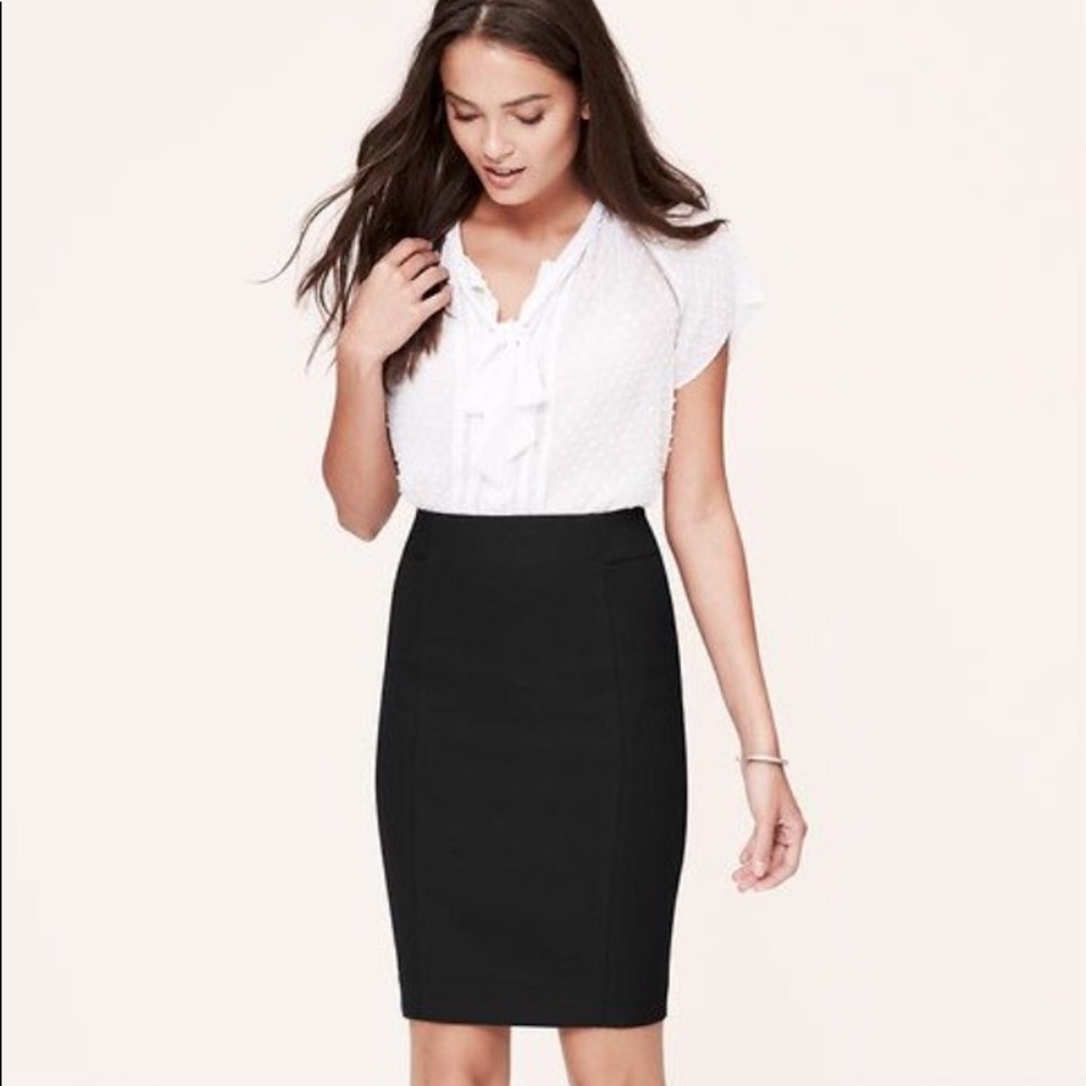 LOFT Scuba Pencil Skirt